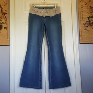 Angels Flare Jeans w/built in off white belt